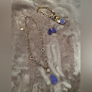 Plunder Jewelry Purple/Blue Jewelry Set